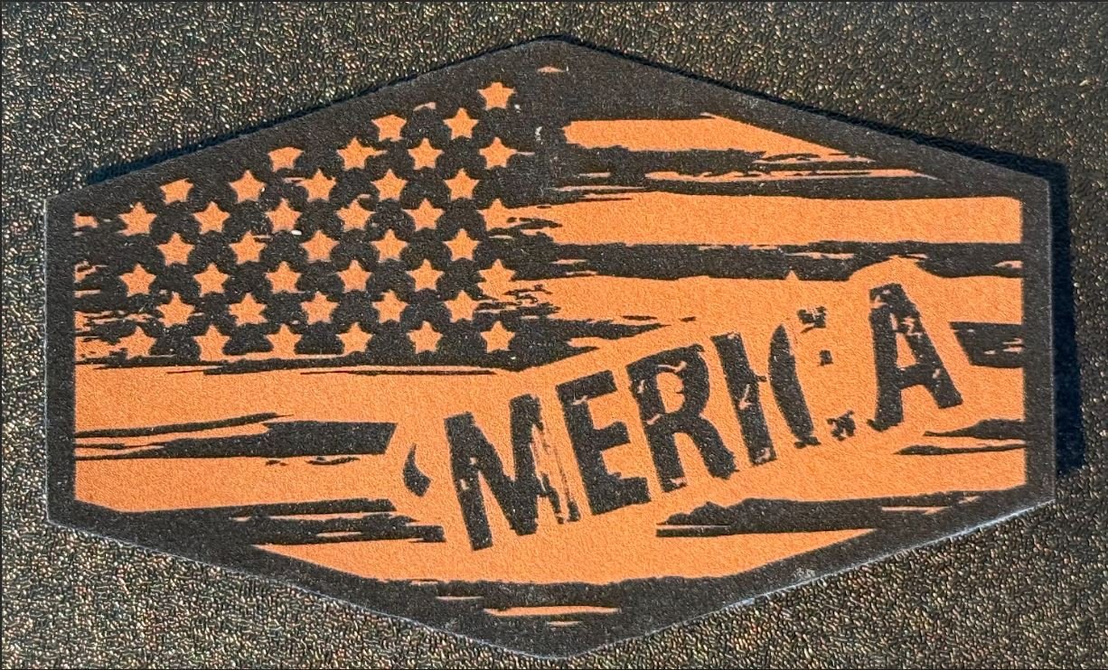 'Merica in Flag Patch