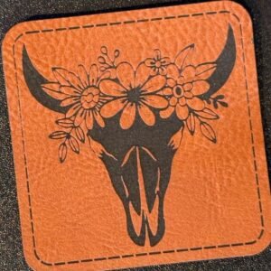 Longhorn Skull with Flowers