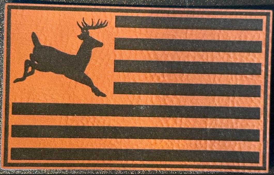 Deer American Flag Patch