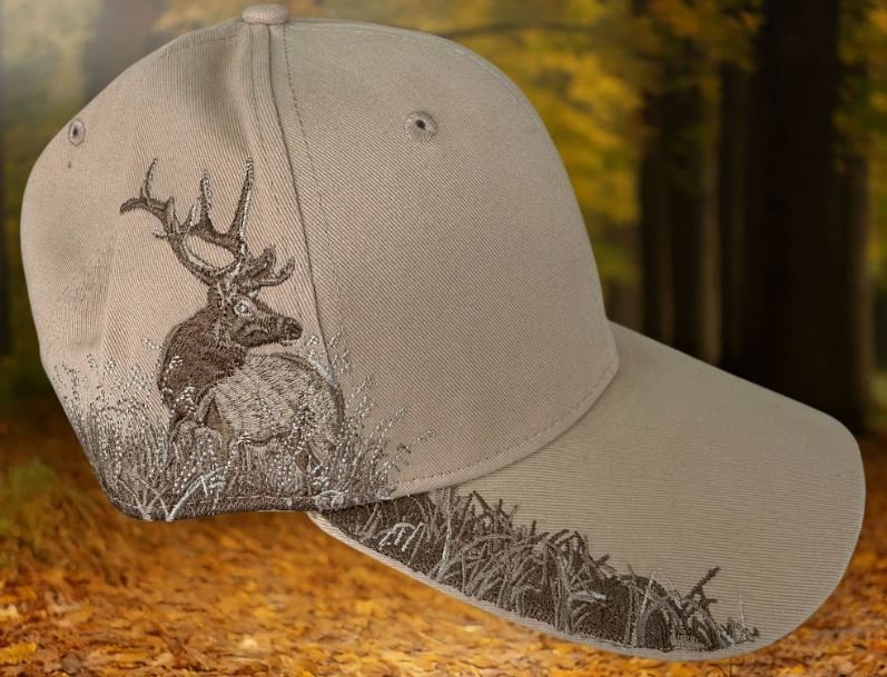 Elk Emboridery Hat