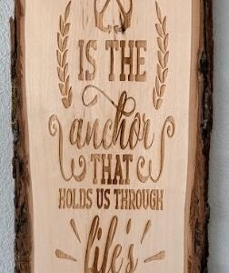 Family is the Anchor Engraving