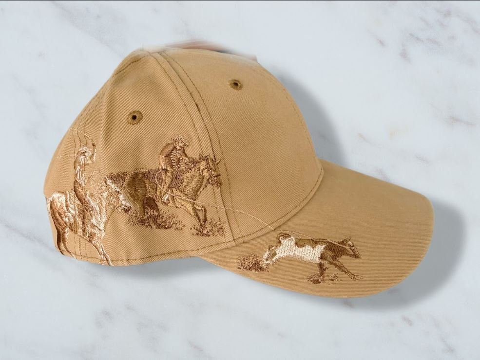 Tie-Down Embroidery Hat