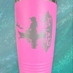 Woman Fishing Tumbler