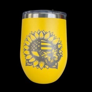 Sunflower Wine Tumbler